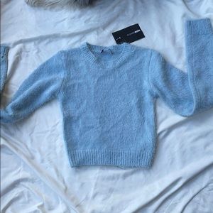 Beautiful baby blue cropped sweater